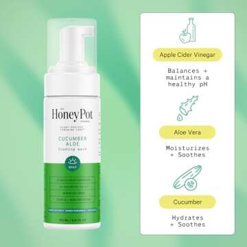 The Honey Pot Company - Feminine Wash & Wipe Bundle - Herbal Infused Care for Women