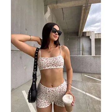 Floral Knitted Two Piece Set for Effortless Style