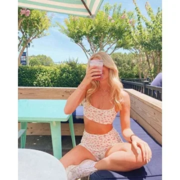 Floral Knitted Two Piece Set for Effortless Style