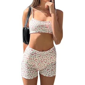 Floral Knitted Two Piece Set for Effortless Style
