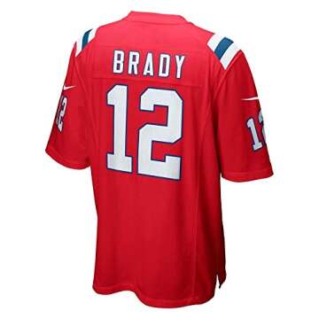 Shop Nike Tom Brady #12 Game Team Jersey University Red