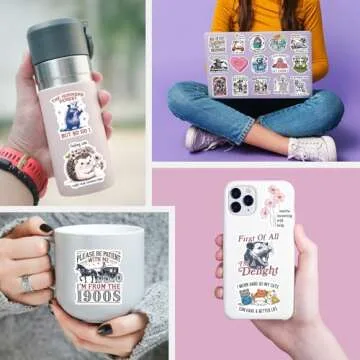 200 Funny Holographic Stickers for Adults - Sarcastic Decals