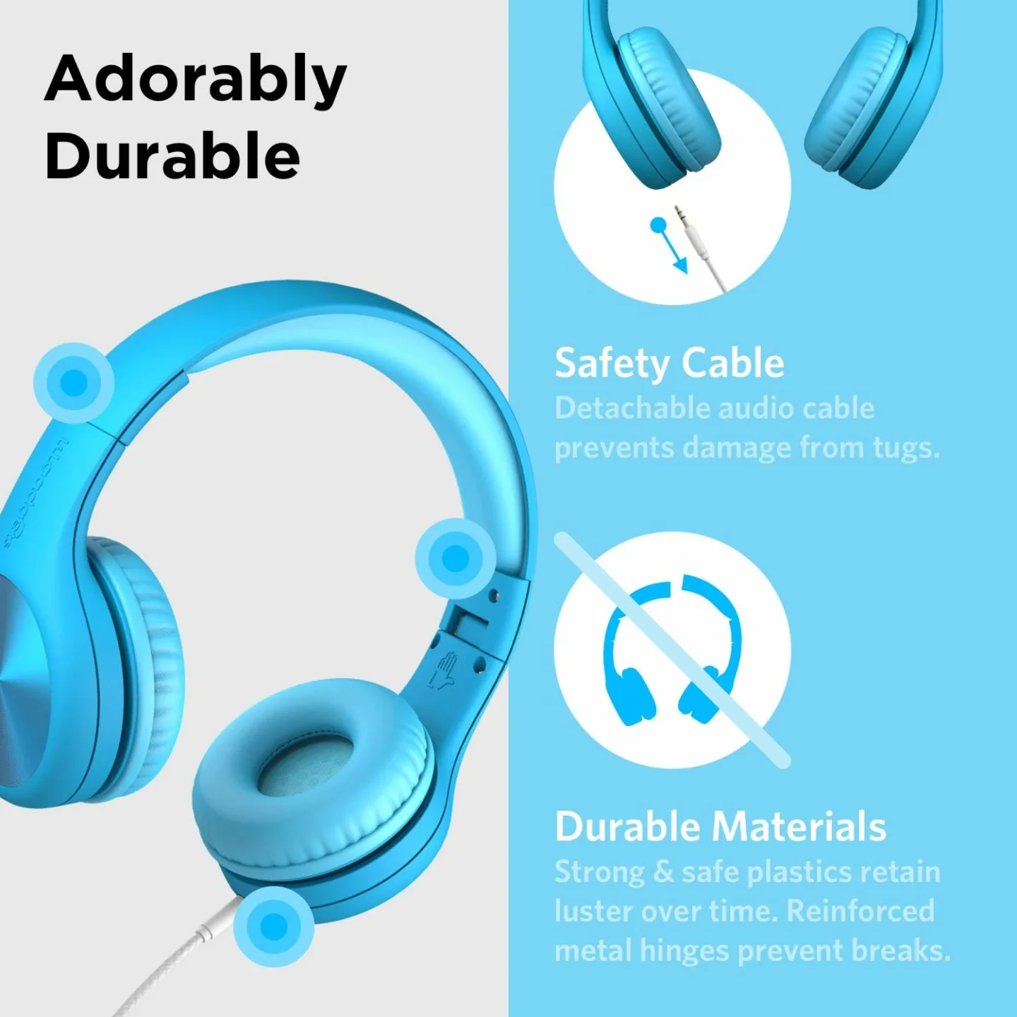 Connect+ Pro Kids Headphones with SharePort - Blue