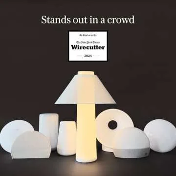 Loftie Smart Lamp - Sunrise Alarm, Wake-Up Light, Custom Color Modes, Nightstand Lamp Room Decor, Red Lights for Sleep, Morning & Evening Routines, Modern Table Lamps for Bedroom Decor, Office (White)