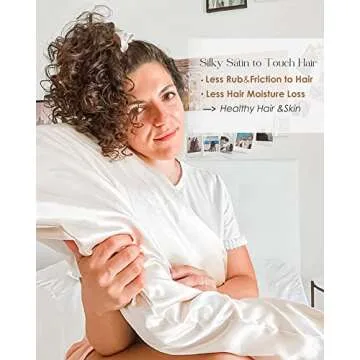 Yanibest Satin Pillowcase Set for Hair and Skin Care