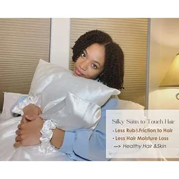Yanibest Satin Pillowcase Set for Hair and Skin Care