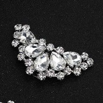 Stylish Uongeod Silver Shoe Clips for Elegant Occasions