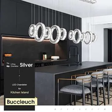 Elegant Buccleuch LED Crystal Chandelier - Dimmable & Customizable