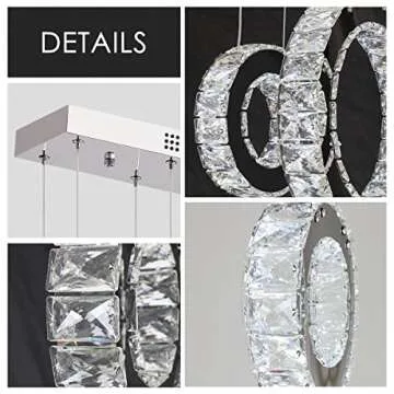 Elegant Buccleuch LED Crystal Chandelier - Dimmable & Customizable