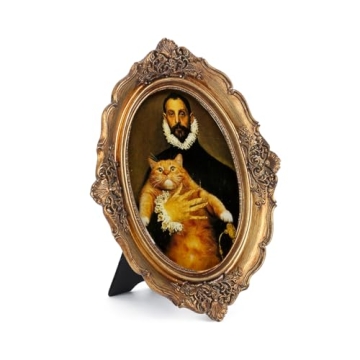 SIKOO Vintage 4x6 Oval Picture Frame Elegant Design