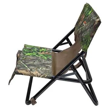 ALPS OutdoorZ Turkey Hunting Chair with Foldable Low Profile Design, Mossy Oak Obsession Camo, Durable Steel Frame, and Padded Shoulder Carry Strap, MC (Wide)