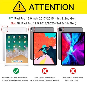 ZtotopCase for iPad Pro 12.9 Inch Premium Leather Folio