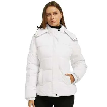 Wantdo Women's Puffer Jacket - Stylish & Waterproof Winter Coat