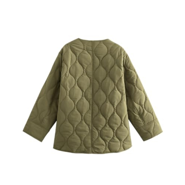 Stylish PEHMEA Women's Quilted Jacket Warm Oversized Coat