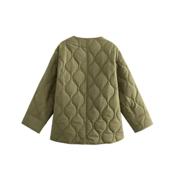 Stylish PEHMEA Women's Quilted Jacket Warm Oversized Coat
