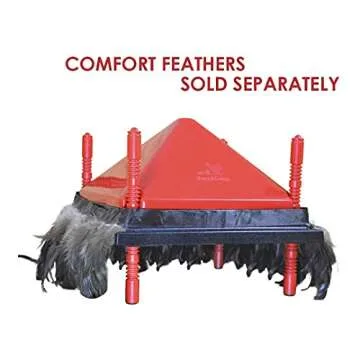 RentACoop Chick Brooder Heating Plate and Anti-Roost Cone Set - Brooder Heating Plate Warms Up to 15 Chicks - Chick Heater with 25 Adjustable Heights and 15 Watts - Safer Than Heat Lamps - 10" x 10"