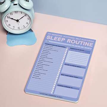 Knock Knock Sleep Routine Pad: My Awesome, Soothing, Self-Nurturing Sleep Tracker & Sleep Checklist, 6 x 9-inches