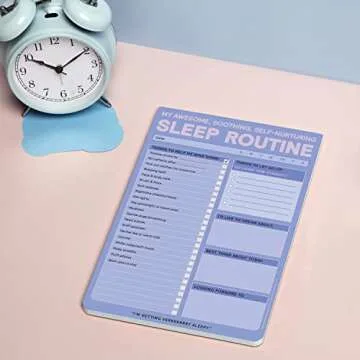 Knock Knock Sleep Routine Pad: My Awesome, Soothing, Self-Nurturing Sleep Tracker & Sleep Checklist, 6 x 9-inches