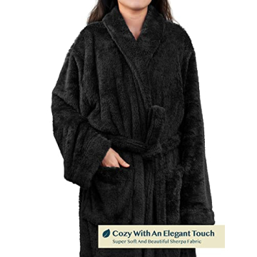 Soft and Stylish PAVILIA Women's Plush Robe for Comfort