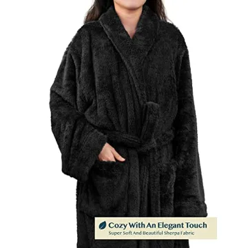 Soft and Stylish PAVILIA Women's Plush Robe for Comfort