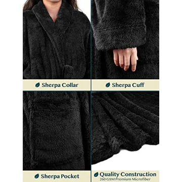 Soft and Stylish PAVILIA Women's Plush Robe for Comfort