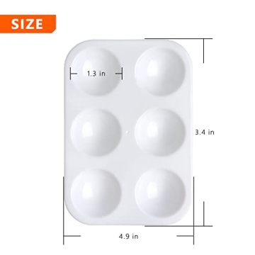 Tamaki 8 PCS Ceramic Paint Tray Palettes for Artists