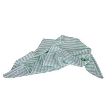 DG Collections Kitchen Dish Towels, 100% Natural Cotton Kitchen Towels (Size 18 x 28 Inches) for Kitchen Décor, Super Absorbent, Set of 12 - Mint Stripe