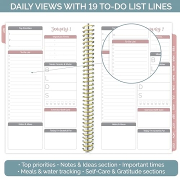 Bloom Daily Planners Undated To Do List Notebook