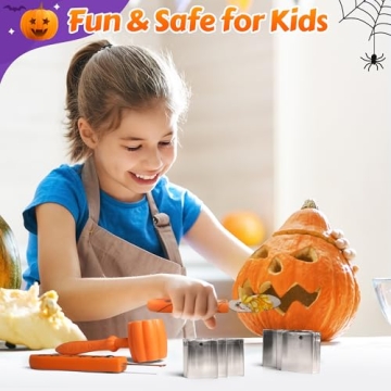 ZIZZ 28-Piece Pumpkin Carving Kits for Halloween Fun