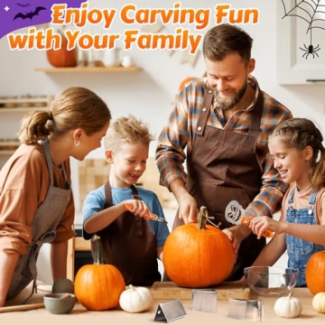 ZIZZ 28-Piece Pumpkin Carving Kits for Halloween Fun