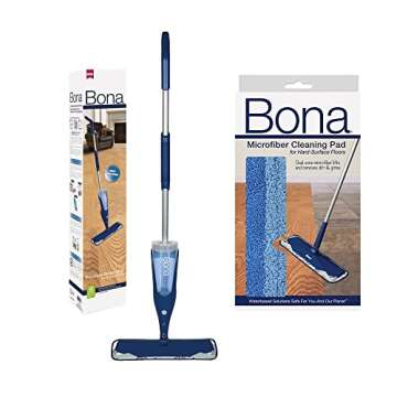 Bona Hardwood Floor Spray Mop, includes 28.75 oz. Cartridge with Bona Microfiber Cleaning/Applicator Pad