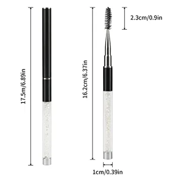 G2PLUS 3PCS Eyelash Brushes Set for Brows and Lashes