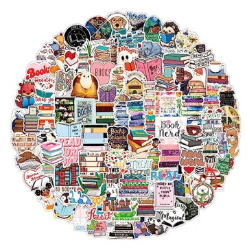 100 Pcs Book Stickers,Reading Stickers,Bookish Stickers for Water Bottles, Book Accessories Stickers...