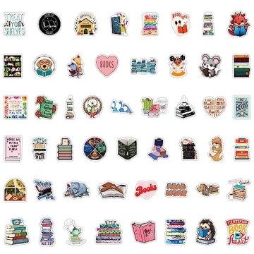 100 Unique Bookish Stickers - Perfect for All Readers