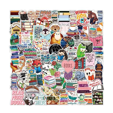 100 Unique Bookish Stickers - Perfect for All Readers