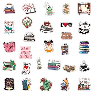 100 Unique Bookish Stickers - Perfect for All Readers