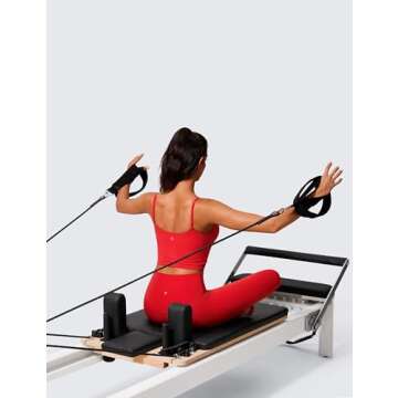 CRZ YOGA Womens Scoop Neck Sports Bra with Adjustable Straps