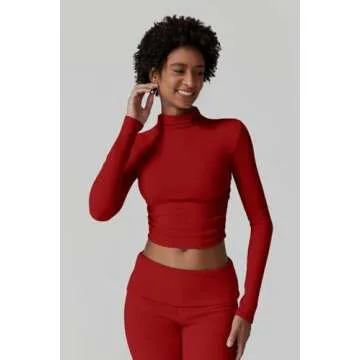 QINSEN Comfy Lounge Set for Stylish Women - Red L
