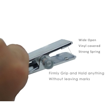 Stainless Steel Laundry Clips with Swivel Hooks - Pack of 10