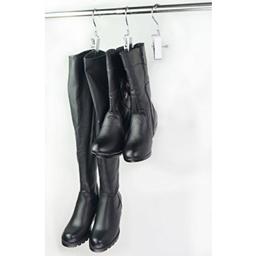 Stainless Steel Laundry Clips with Swivel Hooks - Pack of 10