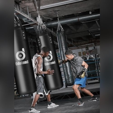 Odoland 8-in-1 Heavy Boxing Bag Set - Unfilled 4FT Bag