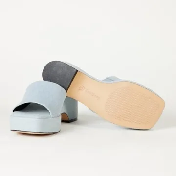 The Drop Women's Bertina Platform Slide, Chic Summer Sandals