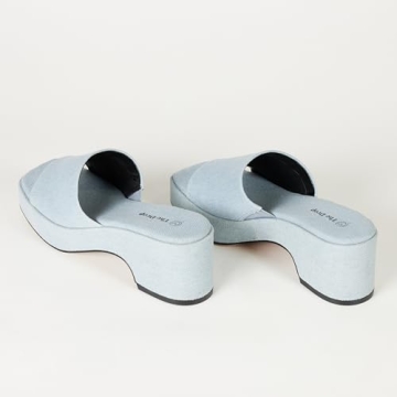 The Drop Women's Bertina Platform Slide, Chic Summer Sandals