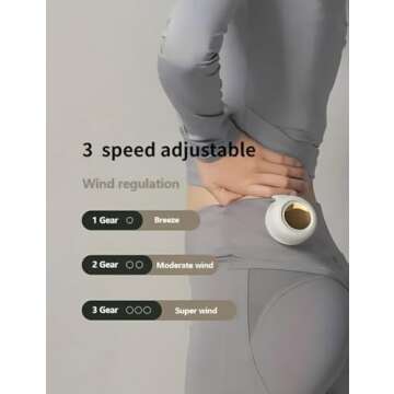 Portable Silent Mini Bladeless Fan Clip On - Ideal for Outdoor & Travel
