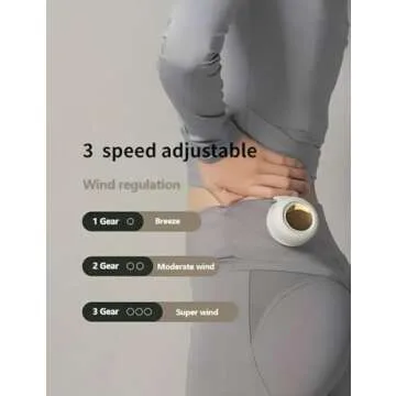 Portable Silent Mini Bladeless Fan Clip On - Ideal for Outdoor & Travel