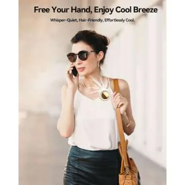 Portable Silent Bladeless Clip-On Fan for Summer Airflow