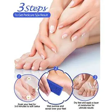 Maryton Foot Scrubber Pumice Pads for Easy Foot Care