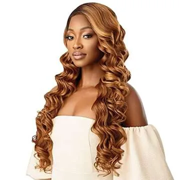 Outre Melted Hairline Synthetic HD Lace Front Wig - CHANDELL (1B Off Black)