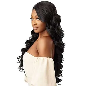 Outre Melted Hairline Synthetic HD Lace Front Wig - CHANDELL (1B Off Black)