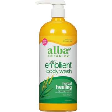 Alba Botanica Very Emollient Bath and Shower Gel, Herbal Healing, 32 Ounce